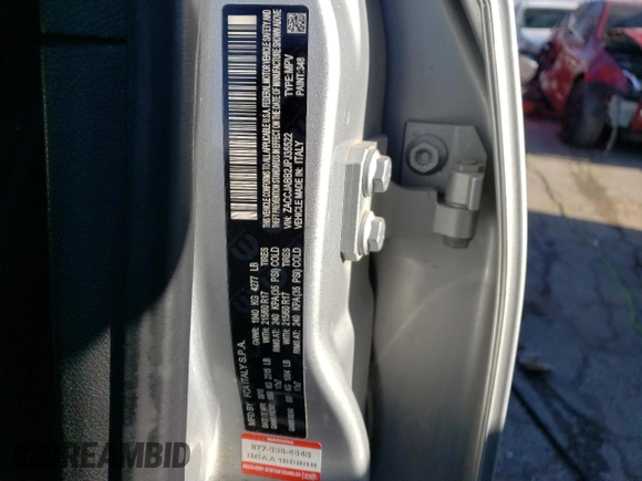2018 Jeep Renegade Latitude with VIN ZACCJABB2JPJ35522, listed as a Copart auction lot 80332793 with 81,256 mi miles and Salvage title. Bid and sale history available at DreamBid. Image 13.