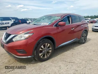 2017 Nissan Murano S with VIN 5N1AZ2MG1HN140680, listed as a Copart auction lot 58513735 with 92,233 mi miles and Salvage title. Bid and sale history available at DreamBid. Image 1.