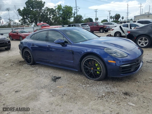 2022 Porsche Panamera 4 E-Hybrid with VIN WP0AE2A72NL125259, listed as a Copart auction lot 63709774 with 6,821 mi miles and Non Repairable. Bid and sale history available at carsss.com. Image 4.