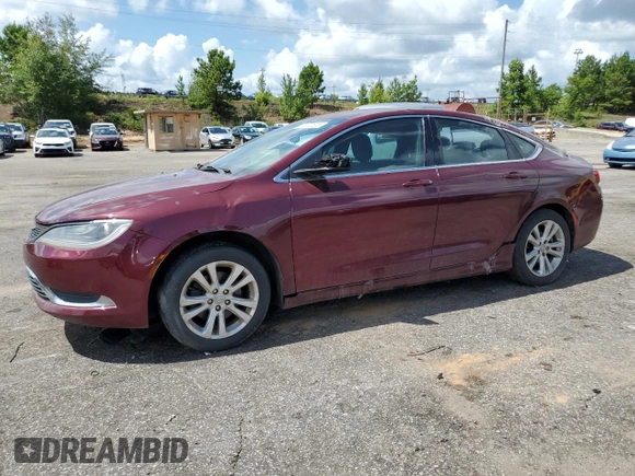 2015 Chrysler 200 Limited with VIN 1C3CCCAB0FN705158, listed as a Copart auction lot 65222615 with 181,069 mi miles and Clean title. Bid and sale history available at DreamBid. Image 1.