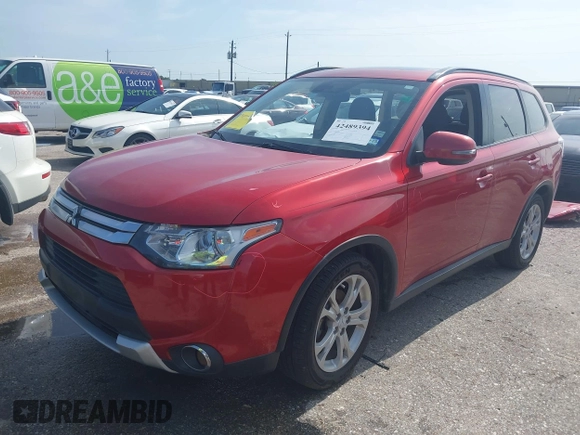 2015 Mitsubishi Outlander SE z VIN JA4AD3A30FZ003563, wystawiony jako IAAI lot #42489394 z przebiegiem 174 374 mil mil oraz . Historia ofert i sprzedaży dostępna na DreamBid. Obrazek 2.