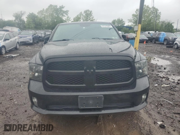 2018 Ram 1500 Express with VIN 1C6RR7FT8JS277905, listed as a Copart auction lot 57579305 with 76,450 mi miles and Salvage title. Bid and sale history available at DreamBid. Image 5.