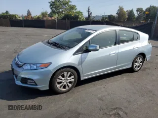 2013 Honda Insight EX with VIN JHMZE2H7XDS002269, listed as a Copart auction lot 59804575 with 62,510 mi miles and Salvage title. Bid and sale history available at DreamBid. Image 1.