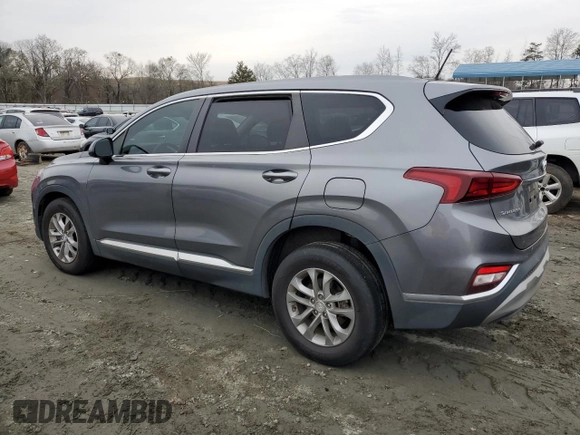 2019 Hyundai Santa Fe SE with VIN 5NMS23AD2KH015852, listed as a Copart auction lot 72000022 with 53,302 mi miles. Bid and sale history available at carsss.com. Image 2.