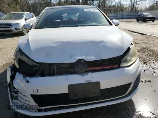 2015 Volkswagen GTI SE with VIN 3VW4T7AU2FM008901, listed as a Copart auction lot 48587105 with 1,477 mi miles and Salvage Title. Bid and sale history available at DreamBid. Image 5.