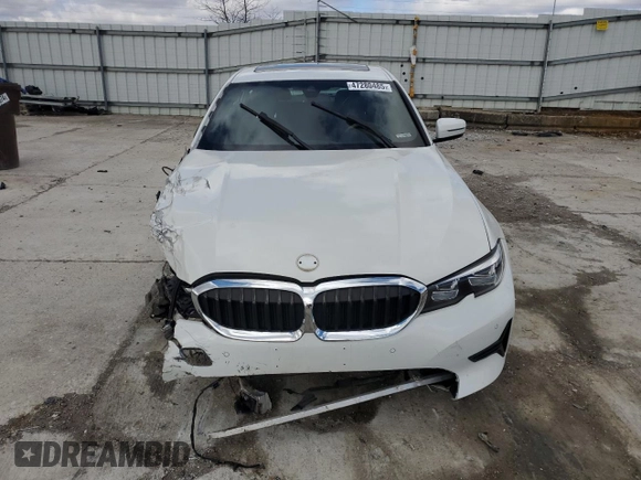 2020 BMW 3 Series 330i xDrive with VIN 3MW5R7J00L8B13473, listed as a Copart auction lot 47280485 with 0 mi miles and Salvage Title. Bid and sale history available at carsss.com. Image 5.