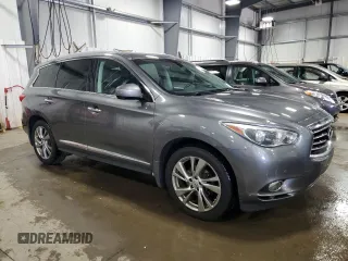 2015 Infiniti QX60 with VIN 5N1AL0MM1FC521353, listed as a Copart auction lot 53740475 with 149,750 mi miles and Salvage title. Bid and sale history available at DreamBid. Image 4.