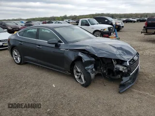 2021 Audi A5 Sportback Premium with VIN WAUABCF58MA062598, listed as a Copart auction lot 49199743 with 0 mi miles and Salvage Title. Bid and sale history available at carsss.com. Image 4.