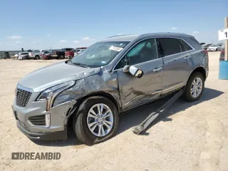 2024 Cadillac XT5 FWD Luxury with VIN 1GYKNAR41RZ733019, listed as a Copart auction lot 71678934 with 7,912 mi miles and Salvage title. Bid and sale history available at DreamBid. Image 1.