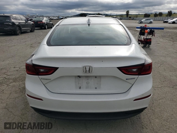 2021 Honda Insight EX with VIN 19XZE4F50ME002816, listed as a Copart auction lot 52119635 with 26,955 mi miles and Salvage Title. Bid and sale history available at carsss.com. Image 6.
