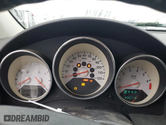 2008 Dodge Caliber R/T with VIN 1B3HB78K88D725654, listed as a Copart auction lot 40255574 with 235,716 mi miles and Salvage Title. Bid and sale history available at DreamBid. Image 9.