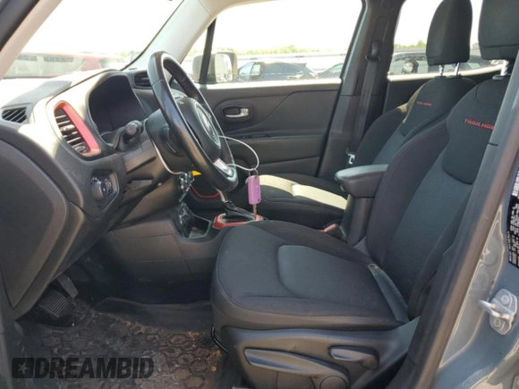 2015 Jeep Renegade Trailhawk с VIN ZACCJBCT0FPB56914, выставлен на аукционе Copart как лот 61804115 с пробегом 66 974 миль миль и Списание • Salvage title. История ставок и продаж доступна на DreamBid. Изображение 7.