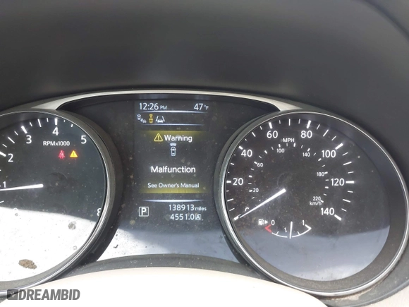 2015 Nissan Rogue S with VIN 5N1AT2MT9FC867900, listed as a IAAI auction lot 41824293 with 138,913 mi miles. Bid and sale history available at carsss.com. Image 7.