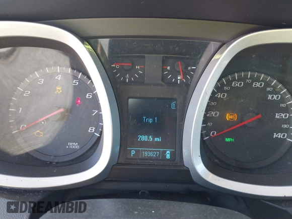 2010 Chevrolet Equinox LT w/2LT with VIN 2CNFLPEYXA6308600, listed as a IAAI auction lot 41749027 with 193,627 mi miles. Bid and sale history available at carsss.com. Image 7.