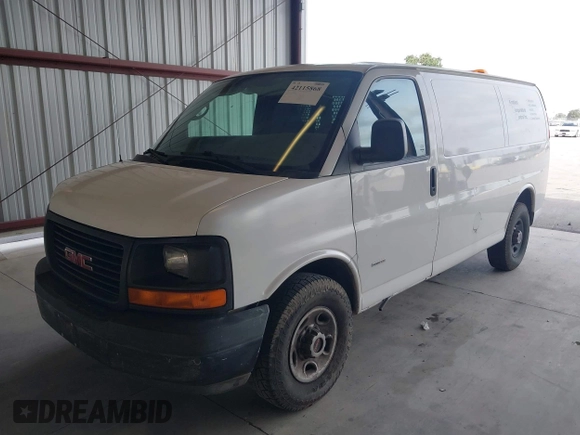 2008 GMC Savana Cargo with VIN 1GTGG256581108641, listed as a IAAI auction lot 42115868 with 178,251 mi miles. Bid and sale history available at carsss.com. Image 2.