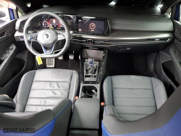 2023 Volkswagen Golf R 20th Anniversary Edition with VIN WVWBB7CD6PW141155, listed as a Copart auction lot 73593674 with NaN miles and Salvage Title. Bid and sale history available at carsss.com. Image 8.