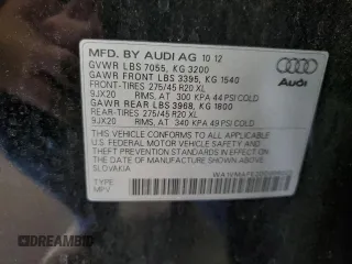 2013 Audi Q7 3.0L TDI Prestige with VIN WA1VMAFE2DD006023, listed as a Copart auction lot 51618525 with 179,248 mi miles and Salvage Title. Bid and sale history available at carsss.com. Image 14.