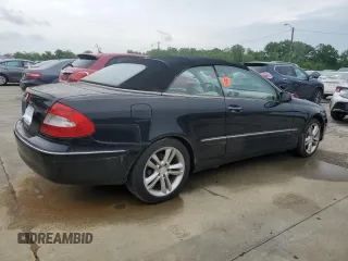 2008 Mercedes-Benz CLK 350 with VIN WDBTK56F98F250442, listed as a Copart auction lot 54140584 with 136,329 mi miles and Salvage Title. Bid and sale history available at carsss.com. Image 3.