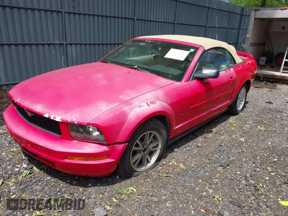 2005 Ford Mustang Deluxe с VIN 1ZVFT84N455215653, выставлен на аукционе IAAI как лот 42318911 с пробегом 85 413 миль миль и . История ставок и продаж доступна на DreamBid. Изображение 2.