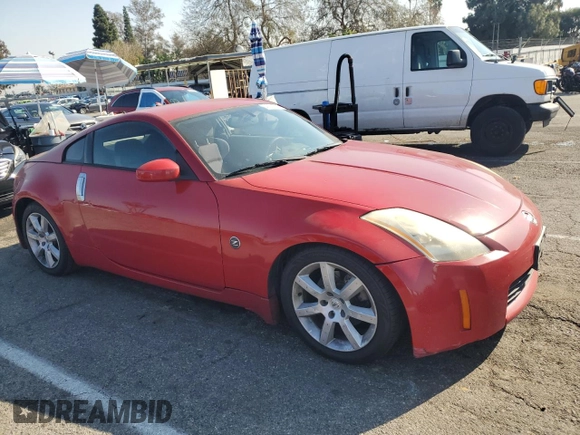 2004 Nissan 350Z Enthusiast with VIN JN1AZ34D24M103270, listed as a Copart auction lot 42976215 with 201,915 mi miles and Salvage Title. Bid and sale history available at DreamBid. Image 4.