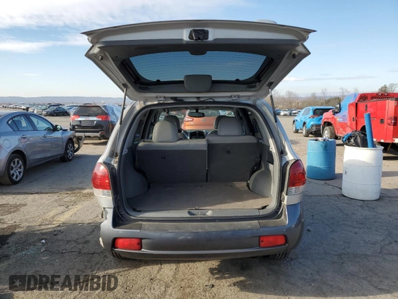 2005 Hyundai Santa Fe GLS with VIN KM8SC73E85U968620, listed as a Copart auction lot 83382614 with 161,126 mi miles and Salvage Title. Bid and sale history available at carsss.com. Image 6.