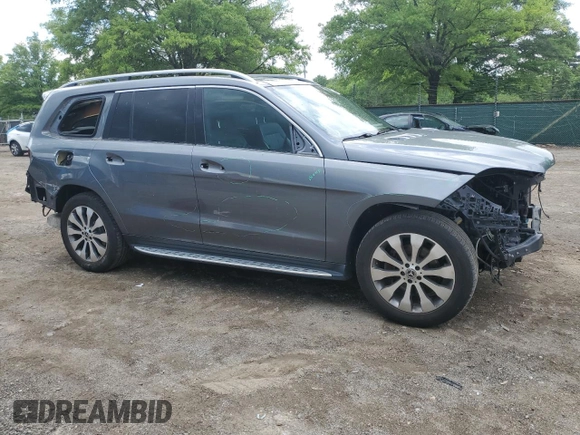 2019 Mercedes-Benz GLS 450 with VIN 4JGDF6EE2KB229497, listed as a Copart auction lot 54791425 with 101,564 mi miles and Salvage title. Bid and sale history available at DreamBid. Image 4.
