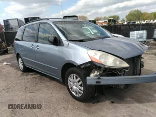 2006 Toyota Sienna CE with VIN 5TDZA23C46S456224, listed as a IAAI auction lot 36535650 with 224,139 mi miles and . Bid and sale history available at DreamBid. Image 1.
