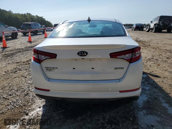 2013 Kia Optima Hybrid LX with VIN KNAGM4AD4D5055441, listed as a Copart auction lot 75596124 with 129,091 mi miles and Salvage Title. Bid and sale history available at carsss.com. Image 6.