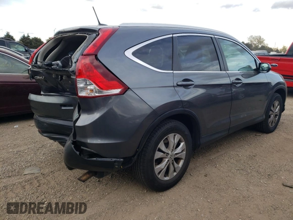 2014 Honda CR-V EX-L with VIN 2HKRM4H74EH648388, listed as a Copart auction lot 75747274 with 63,100 mi miles and Salvage Title. Bid and sale history available at carsss.com. Image 3.