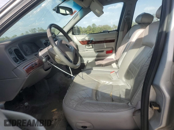 2002 Mercury Grand Marquis LS Premium with VIN 2MEFM75W62X642522, listed as a Copart auction lot 47744225 with 118,318 mi miles and Salvage Title. Bid and sale history available at DreamBid. Image 7.