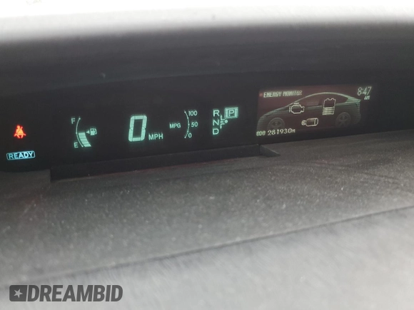 2012 Toyota Prius One z VIN JTDKN3DU3C5496928, wystawiony jako Copart lot #59702035 z przebiegiem 281 930 mil mil oraz Czysty tytuł • Clean title. Historia ofert i sprzedaży dostępna na DreamBid. Obrazek 9.