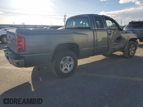 2005 Dodge Dakota SLT with VIN 1D7HE42KX5S314234, listed as a Copart auction lot 46480855 with 135,341 mi miles and Salvage Title. Bid and sale history available at carsss.com. Image 3.