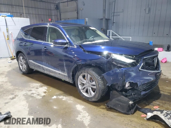 2022 Acura MDX with VIN 5J8YE1H3XNL037380, listed as a Copart auction lot 42343445 with 68,085 mi miles and Salvage Title. Bid and sale history available at carsss.com. Image 4.