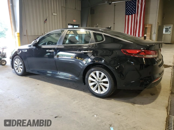 2018 Kia Optima S with VIN 5XXGT4L36JG202795, listed as a Copart auction lot 60000645 with 15,217 mi miles and Salvage title. Bid and sale history available at DreamBid. Image 2.