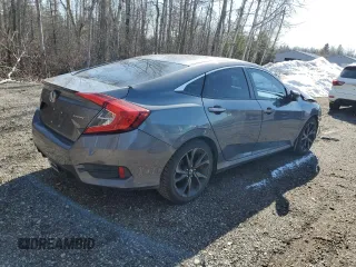 2019 Honda Civic Sedan Sport with VIN 2HGFC2F83KH015571, listed as a Copart auction lot 48197865 with 96,046 mi miles and Salvage Title. Bid and sale history available at carsss.com. Image 3.