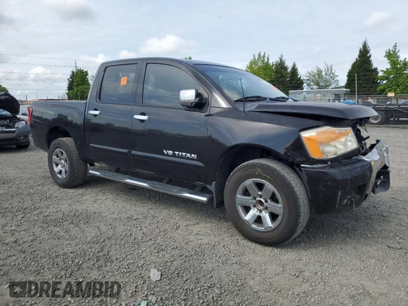 2012 Nissan Titan SV with VIN 1N6BA0ED3CN305384, listed as a Copart auction lot 56497905 with 331,174 mi miles and Salvage title. Bid and sale history available at DreamBid. Image 4.