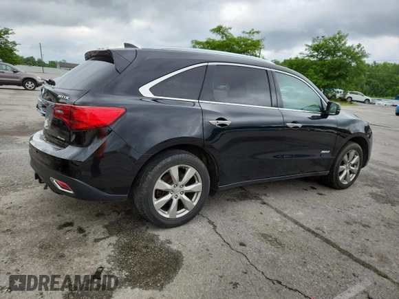 2015 Acura MDX Advance with VIN 5FRYD4H87FB026712, listed as a Copart auction lot 61238365 with 231,620 mi miles and Salvage title. Bid and sale history available at DreamBid. Image 3.