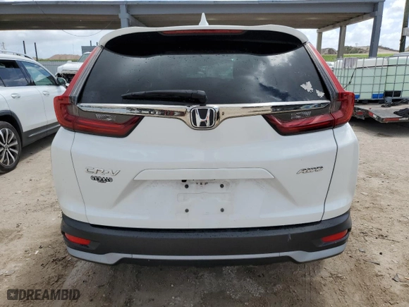 2021 Honda CR-V EX with VIN 5J6RW2H53ML000381, listed as a Copart auction lot 49081805 with 58,615 mi miles and Salvage Title. Bid and sale history available at carsss.com. Image 6.