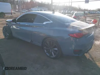 2022 Infiniti Q60 Red Sport 400 with VIN JN1FV7LL0NM680575, listed as a IAAI auction lot 41436276 with 26,862 mi miles and . Bid and sale history available at DreamBid. Image 3.