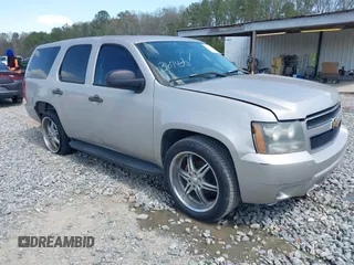 2007 Chevrolet Tahoe Police with VIN 1GNEC03097R367453, listed as a IAAI auction lot 41849436 with 250,207 mi miles and . Bid and sale history available at DreamBid. Image 1.