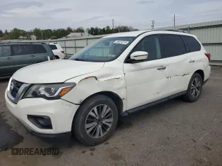 2017 Nissan Pathfinder SL z VIN 5N1DR2MN5HC685725, wystawiony jako Copart lot #54024815 z przebiegiem 132 084 mil mil oraz Szkoda całkowita • Salvage title. Historia ofert i sprzedaży dostępna na DreamBid. Obrazek 1.