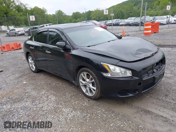 2014 Nissan Maxima SV with VIN 1N4AA5AP3EC905841, listed as a IAAI auction lot 42336362 with 100,185 mi miles and . Bid and sale history available at DreamBid. Image 1.