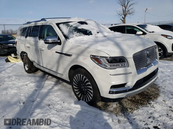 2021 Lincoln Navigator Black Label z VIN 5LMJJ3TTXMEL00316, wystawiony jako Copart lot #44690355 z przebiegiem 20 296 mil mil oraz Szkoda całkowita • Salvage title. Historia ofert i sprzedaży dostępna na DreamBid. Obrazek 4.