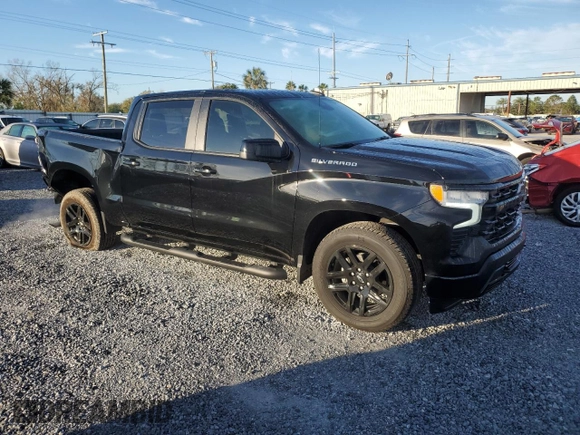 2024 Chevrolet Silverado 1500 RST with VIN 1GCPADED2RZ205360, listed as a Copart auction lot 89338995 with 17,509 mi miles and Salvage Title. Bid and sale history available at carsss.com. Image 4.