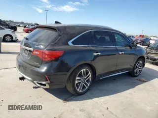 2017 Acura MDX w/Advance Pkg with VIN 5FRYD4H82HB009125, listed as a Copart auction lot 82146864 with 47,021 mi miles and Salvage Title. Bid and sale history available at carsss.com. Image 3.