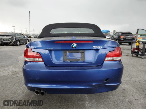2008 BMW 1 Series 128i с VIN WBAUL73568VE88989, выставлен на аукционе Copart как лот 52004715 с пробегом 78 833 миль миль и Списание • Salvage title. История ставок и продаж доступна на DreamBid. Изображение 6.
