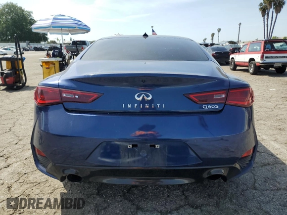 2017 Infiniti Q60 Sport with VIN JN1EV7EK6HM362853, listed as a Copart auction lot 48518255 with 139,405 mi miles and Salvage Title. Bid and sale history available at DreamBid. Image 6.