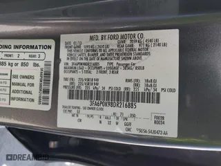 2013 Ford Fusion Titanium with VIN 3FA6P0K98DR216885, listed as a IAAI auction lot 41838680 with 164,182 mi miles. Bid and sale history available at carsss.com. Image 9.