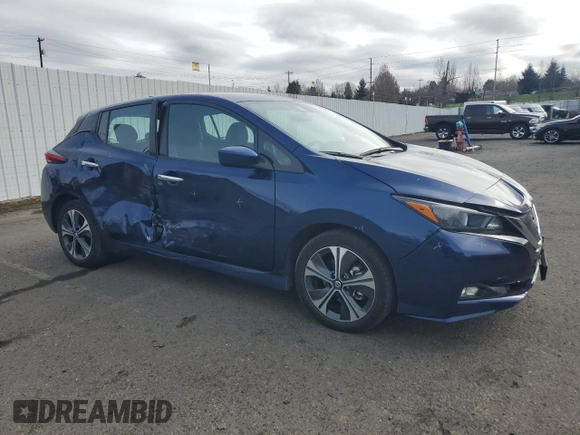 2020 Nissan LEAF SV Plus with VIN 1N4BZ1CP9LC306331, listed as a Copart auction lot 48376045 with 40,984 mi miles and Salvage Title. Bid and sale history available at DreamBid. Image 4.
