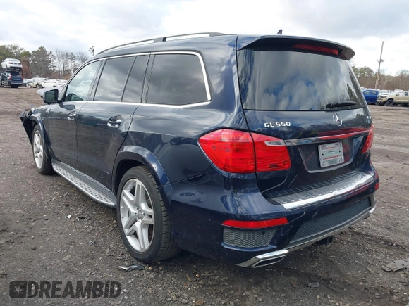 2014 Mercedes-Benz GL-Class GL 550 with VIN 4JGDF7DE2EA313661, listed as a IAAI auction lot 41214931 with 102,469 mi miles. Bid and sale history available at carsss.com. Image 3.